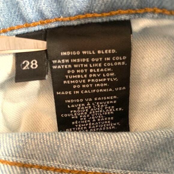 J Brand Aidan Distressed Boyfriend Jeans Light Wash Relaxed Fit Denim Size 28 - Picture 7 of 9